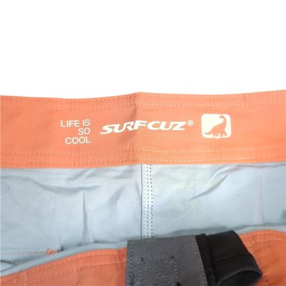 NEW- SURF CUZ Vintage Cruzer Stretch Boardshort- Coco Olive- Men's 34 - Picture 2 of 5